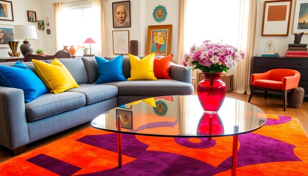 bold colorful home decor