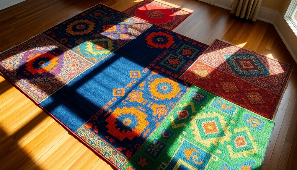 bold rugs and patterns