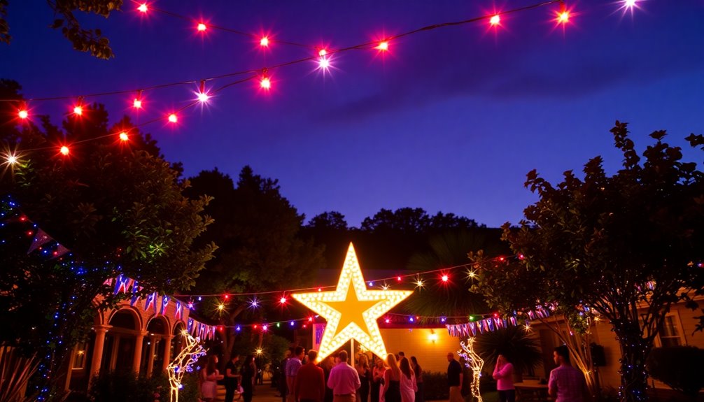 bright decorative star lights