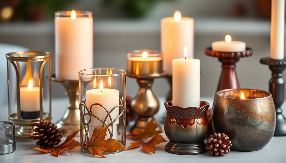 candle holders for seasons