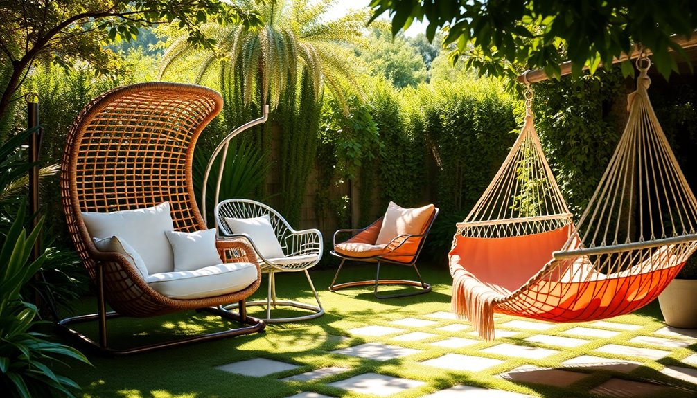 choosing outdoor swing chairs