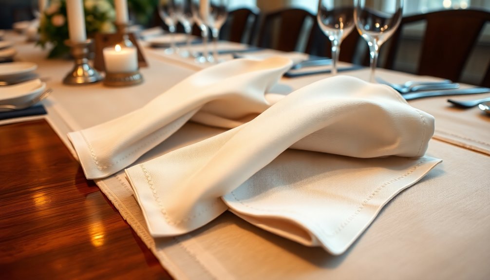 coordinating tablecloths and napkins