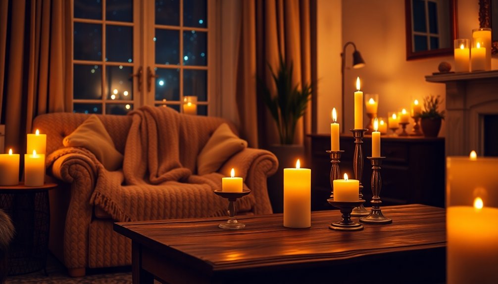 cozy candlelit home atmosphere