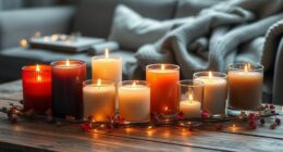 cozy candles for ambiance