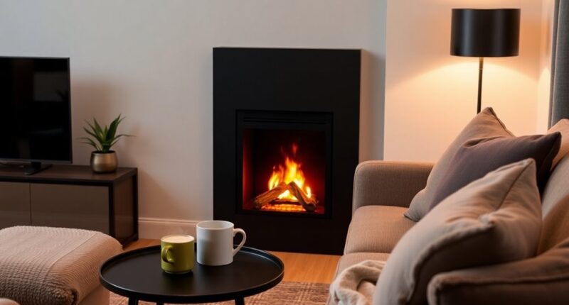 cozy electric fireplaces for apartments