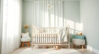 cozy nursery crib bedding