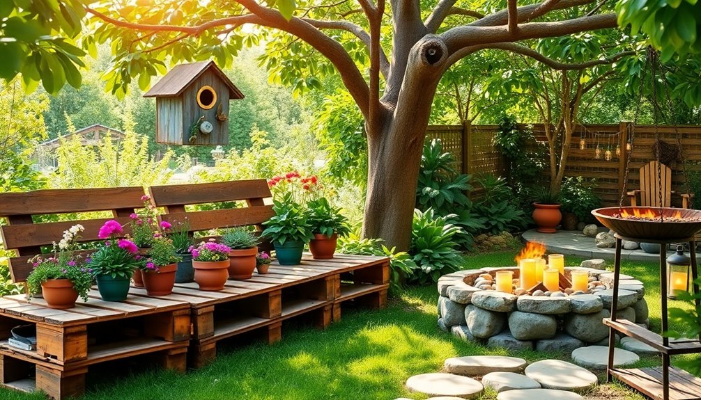 creative outdoor recycling ideas