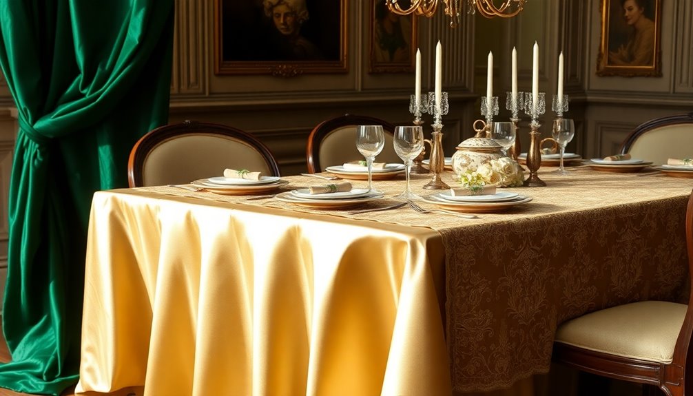 elegant tablecloth choices available