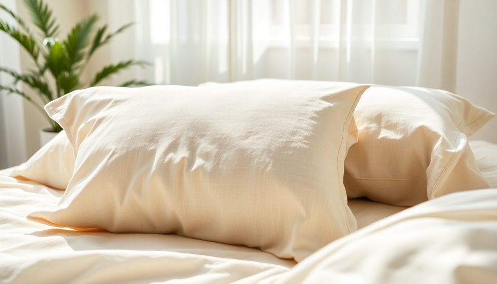 linen pillowcases provide warmth