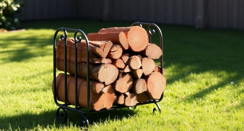 organized and dry firewood storage