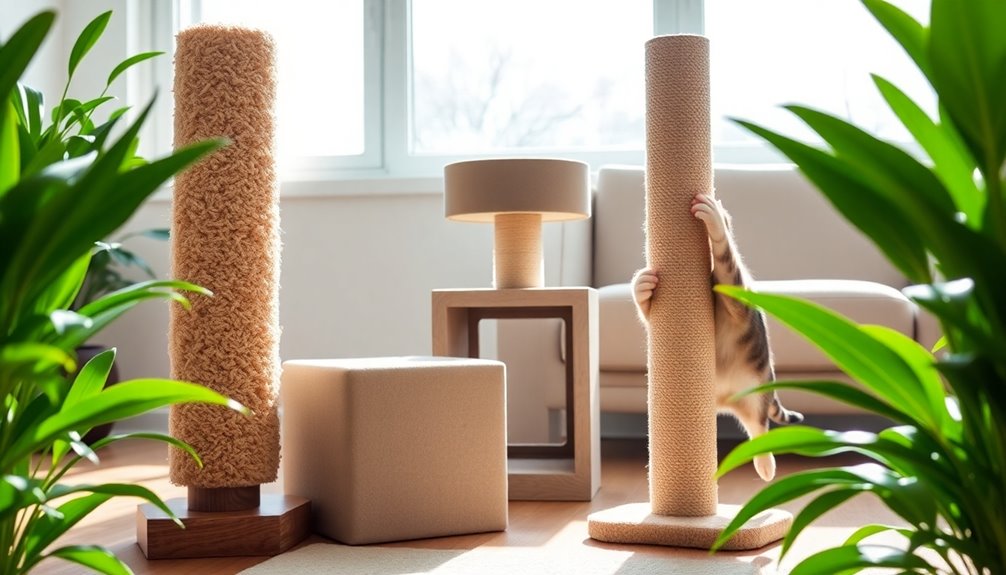 selecting ideal cat scratching posts