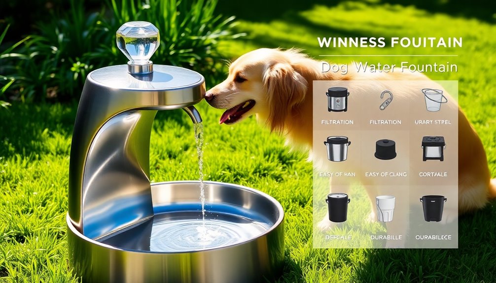 selecting ideal dog fountain