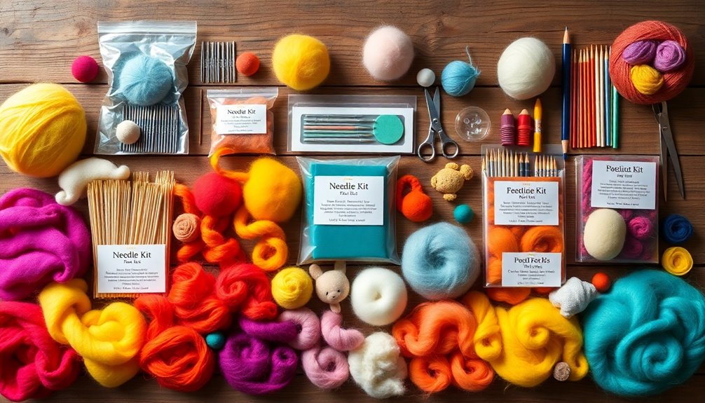 selecting needle felting kits