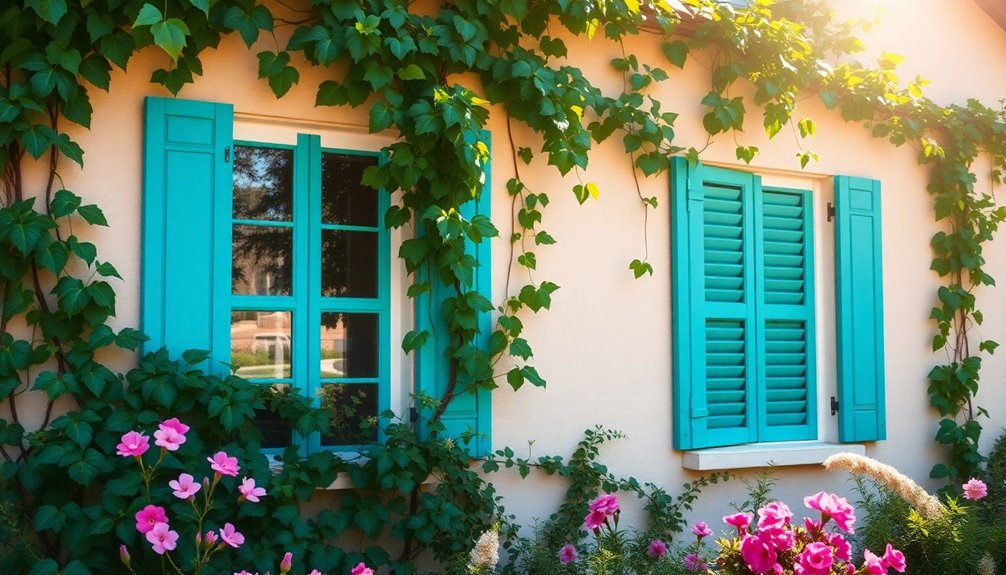 shutters enhancing outdoor aesthetics