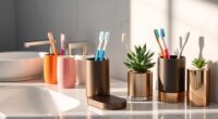 stylish bathroom toothbrush organization