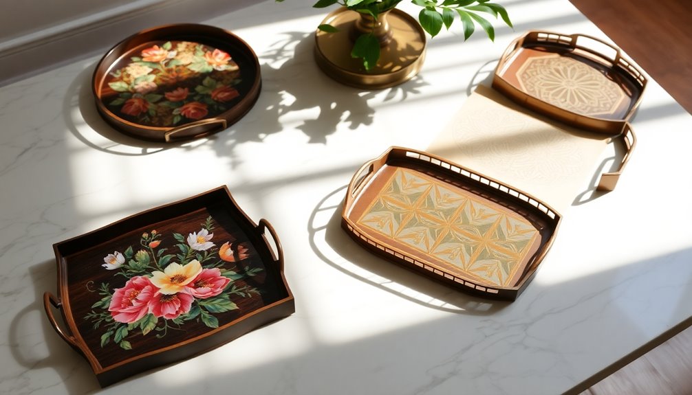 stylish decorative trays collection