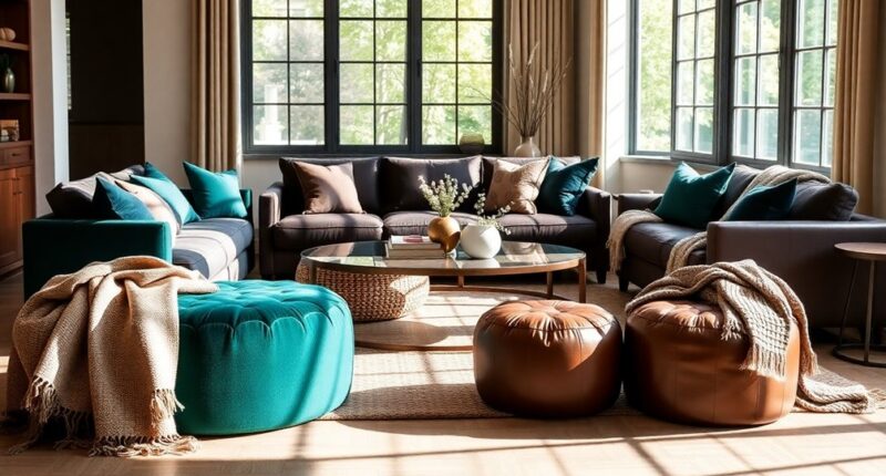 stylish functional living room seating