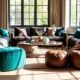stylish functional living room seating