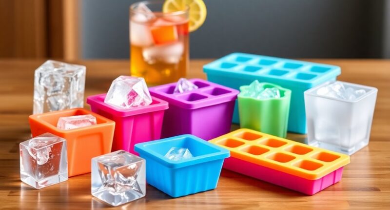 stylish ice cube molds