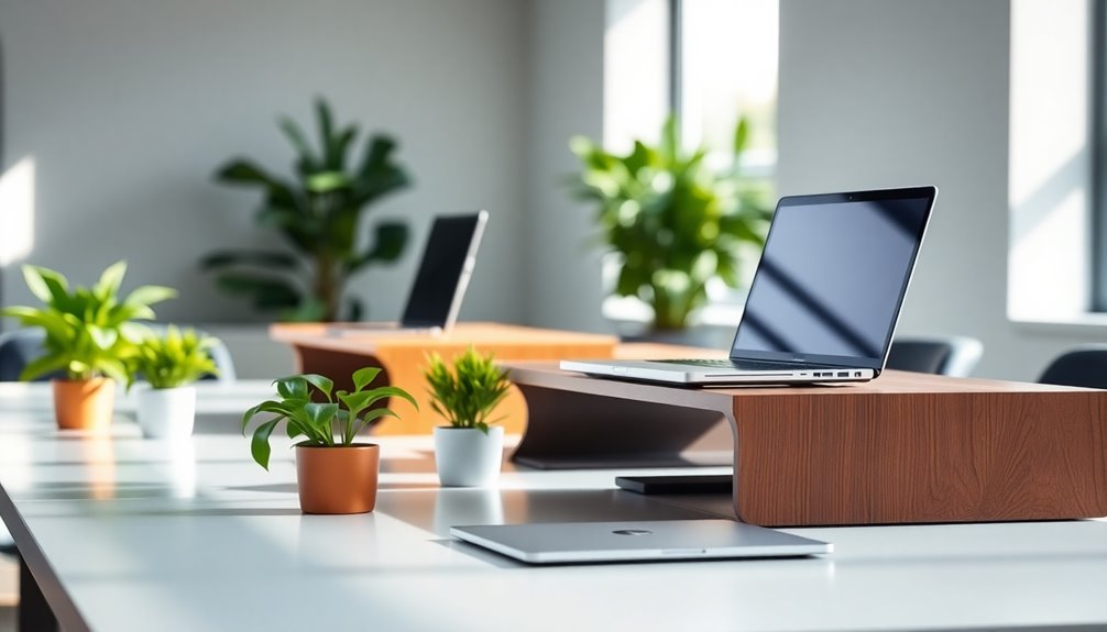 top standing desk converters