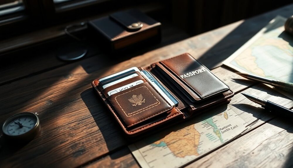 travel wallets for organization