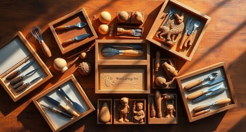 wood carving kits selection