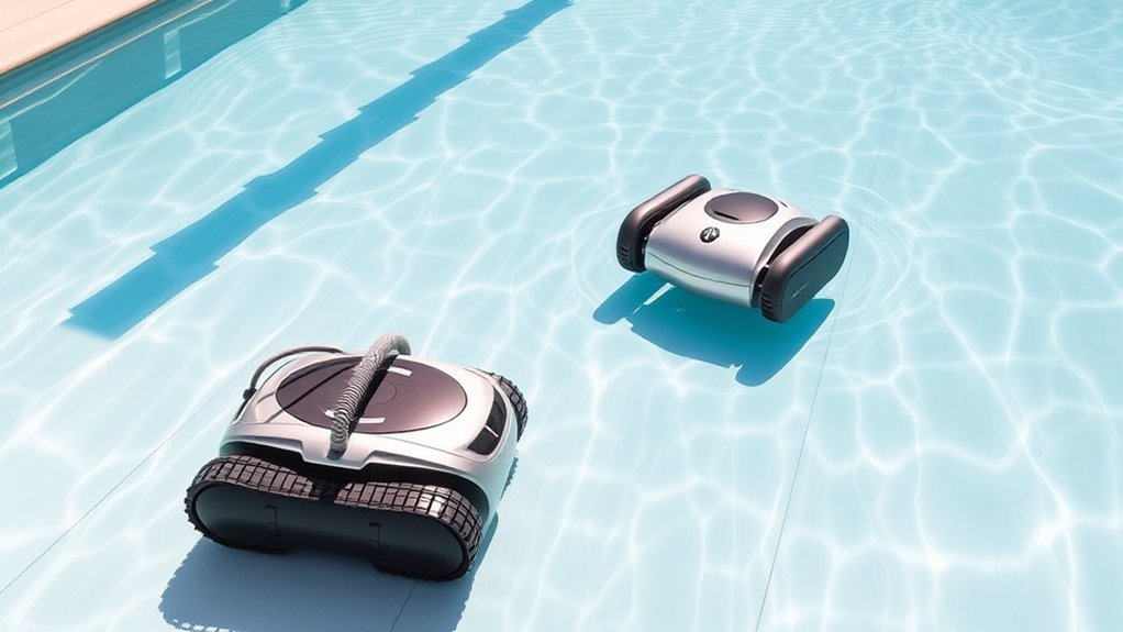advanced efficient robotic pool cleaners