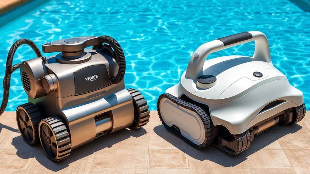 advanced energy efficient robotic pool cleaners
