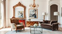 antique meets modern decor
