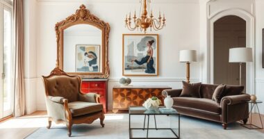 antique meets modern decor