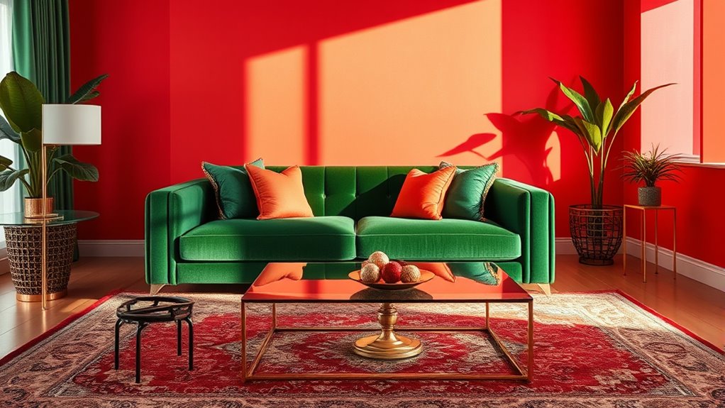 balanced vibrant color accents