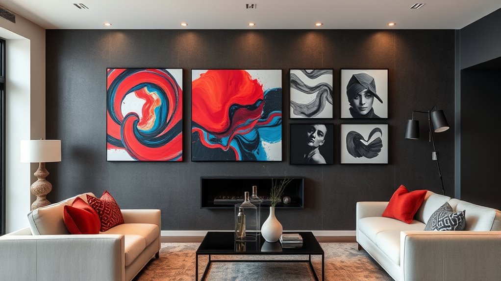 bold artwork focal point