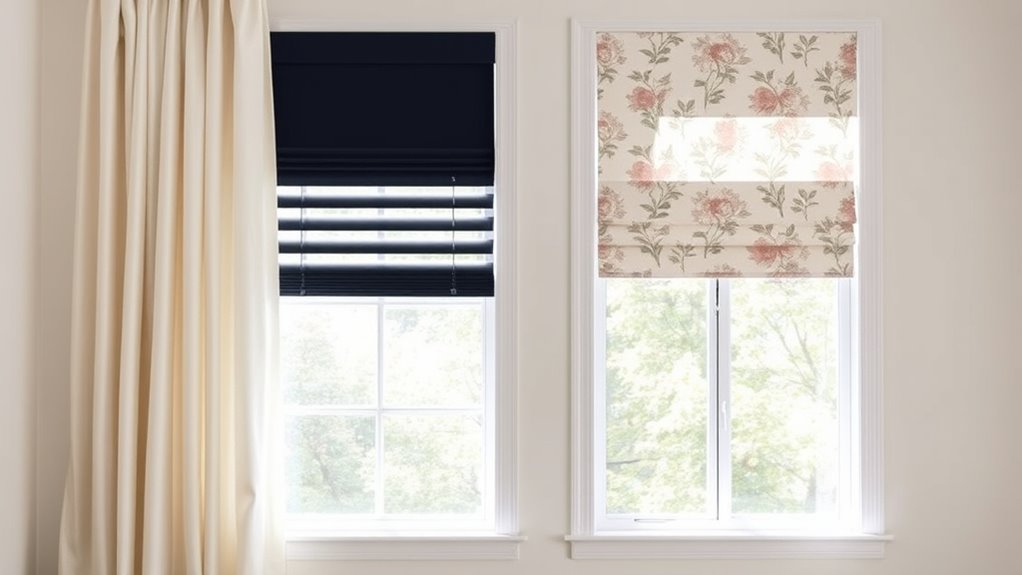 choose complementary window treatments