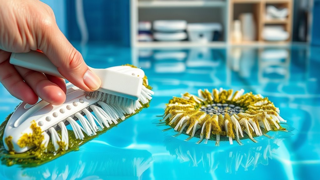 clean brushes regularly maintain s