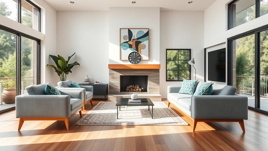 clean minimalist geometric harmony