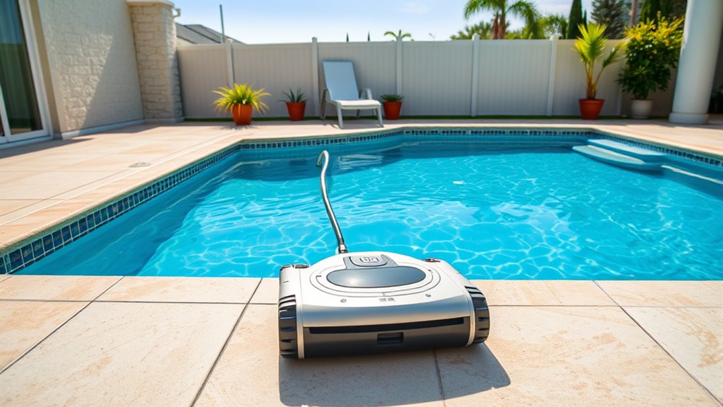 clear obstacles for safe cleaning