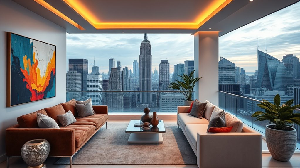 cohesive artistic interior design