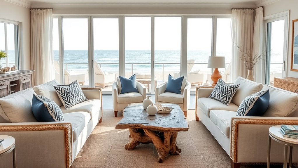 cohesive coastal interior design