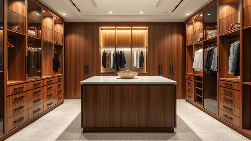 cohesive stylish closet design