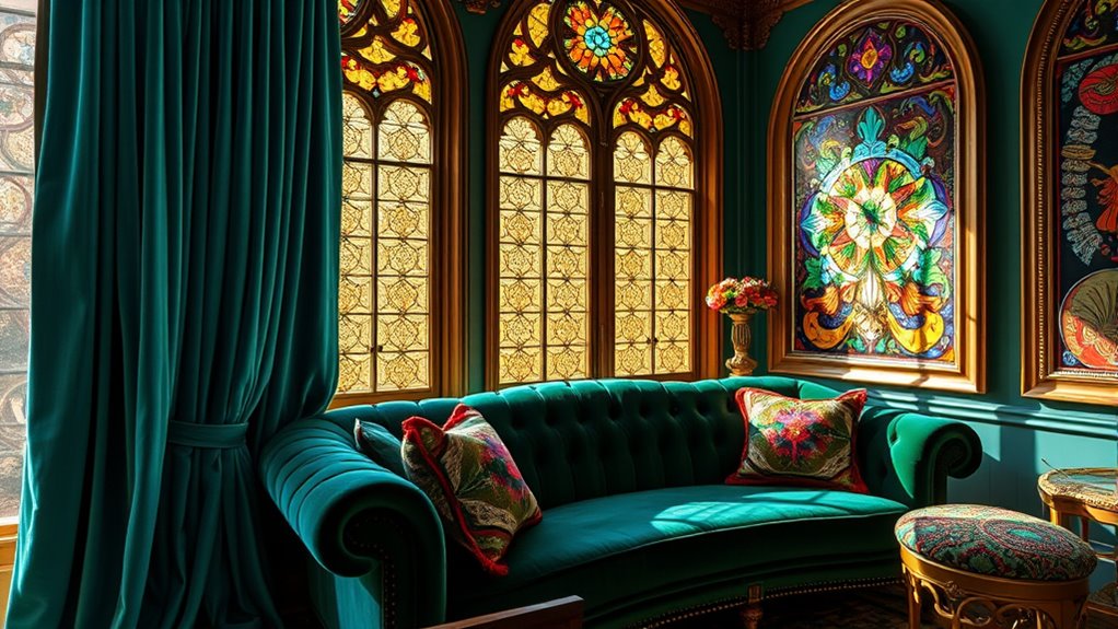 colorful artwork and textiles