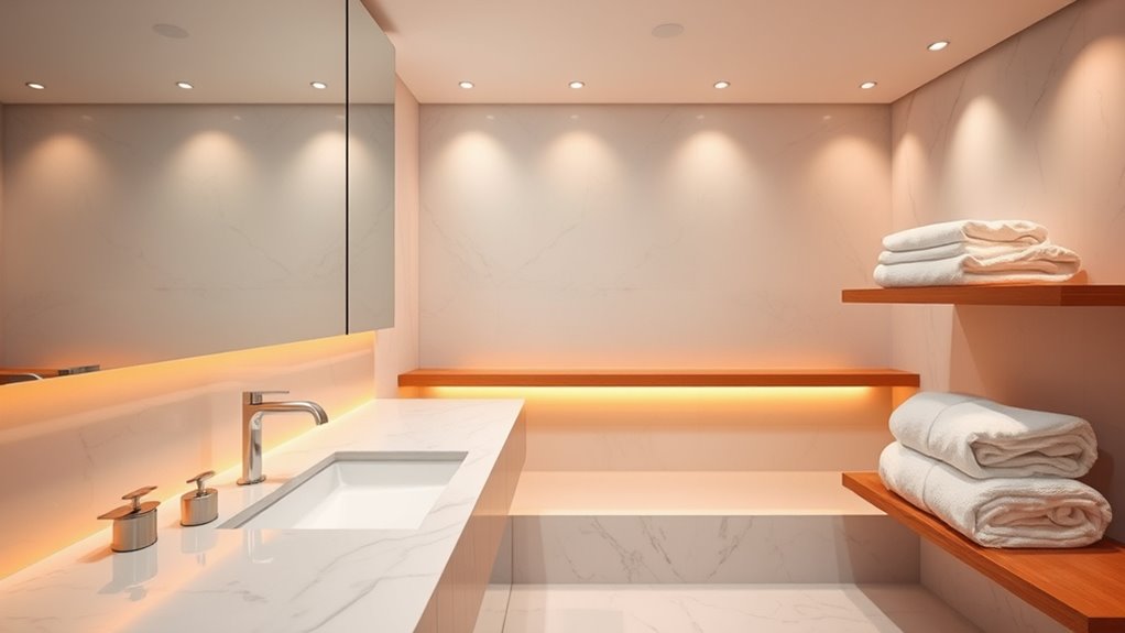 create calming ambient lighting