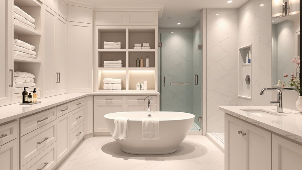 custom bathroom storage solutions