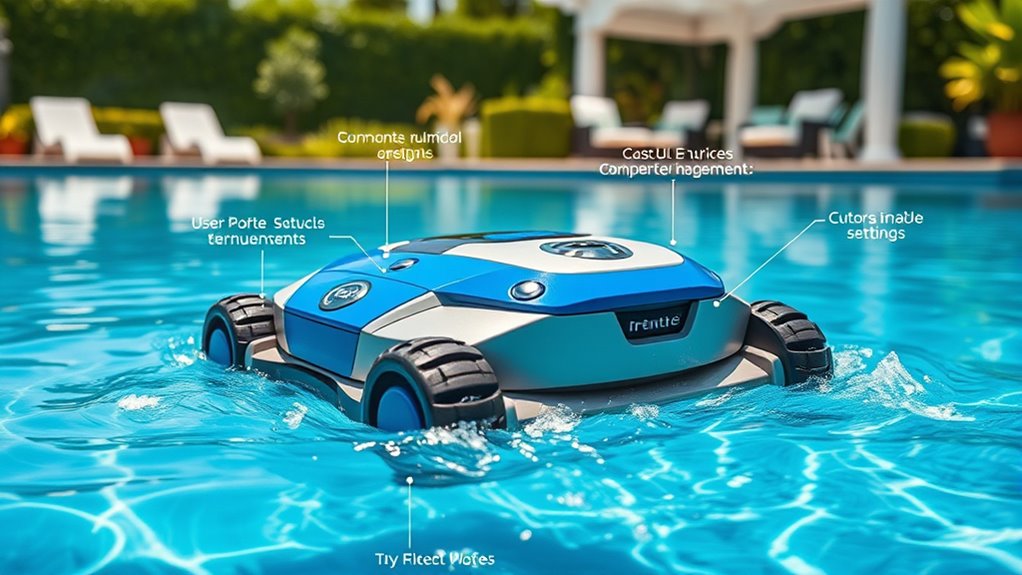 customizable intuitive pool cleaners