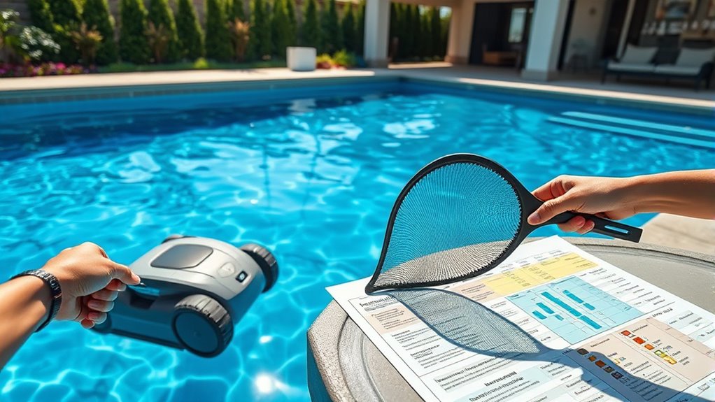 customized pool maintenance schedule