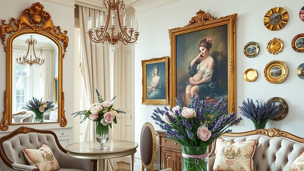 decorative accents enhance elegance