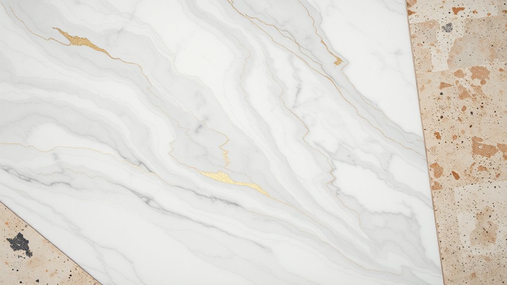 distinctive veined natural stone