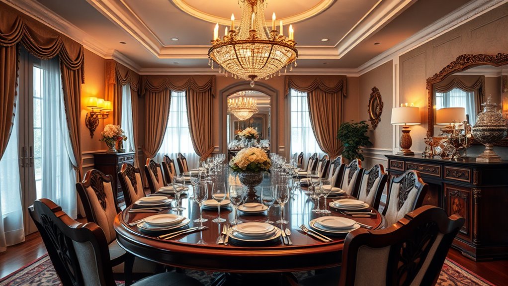 efficient contemporary dining layout