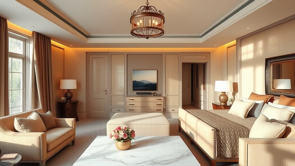 elegant adjustable statement lighting
