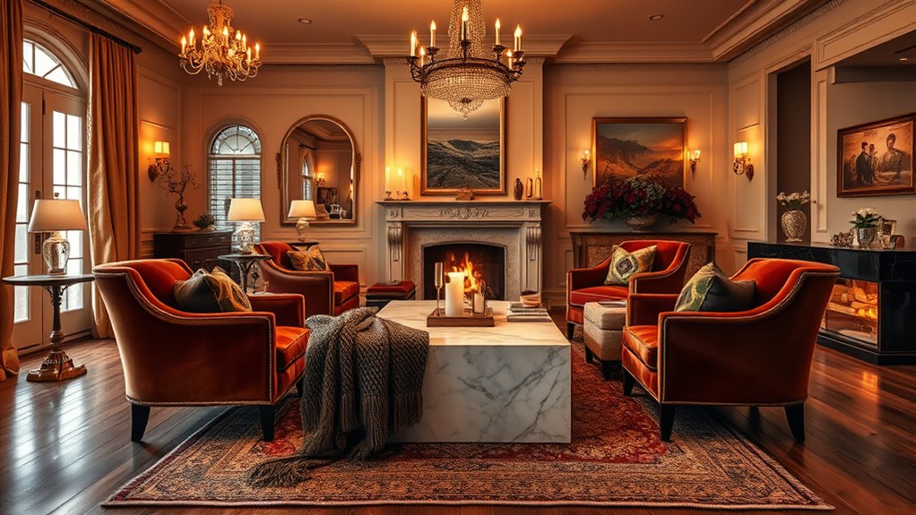 elegant cozy inviting ambiance