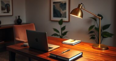 elegant functional home workspace